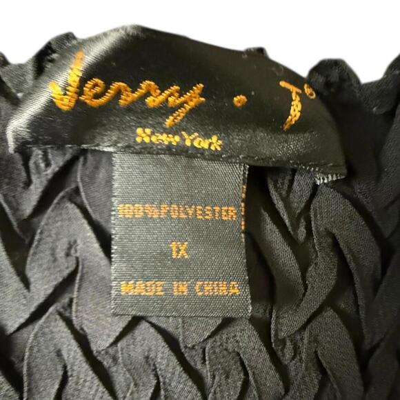 Jerry T New York Textured Open Front Jacket – Size 1X - Picture 3 of 5